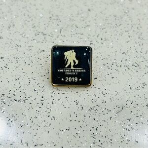 Wounded Warrior Project 2019 Lapel/Hat Pin~ Black with White Letters‎